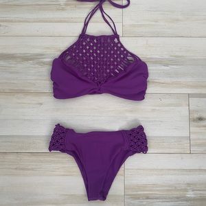 Purple MIKOH Bikini Set